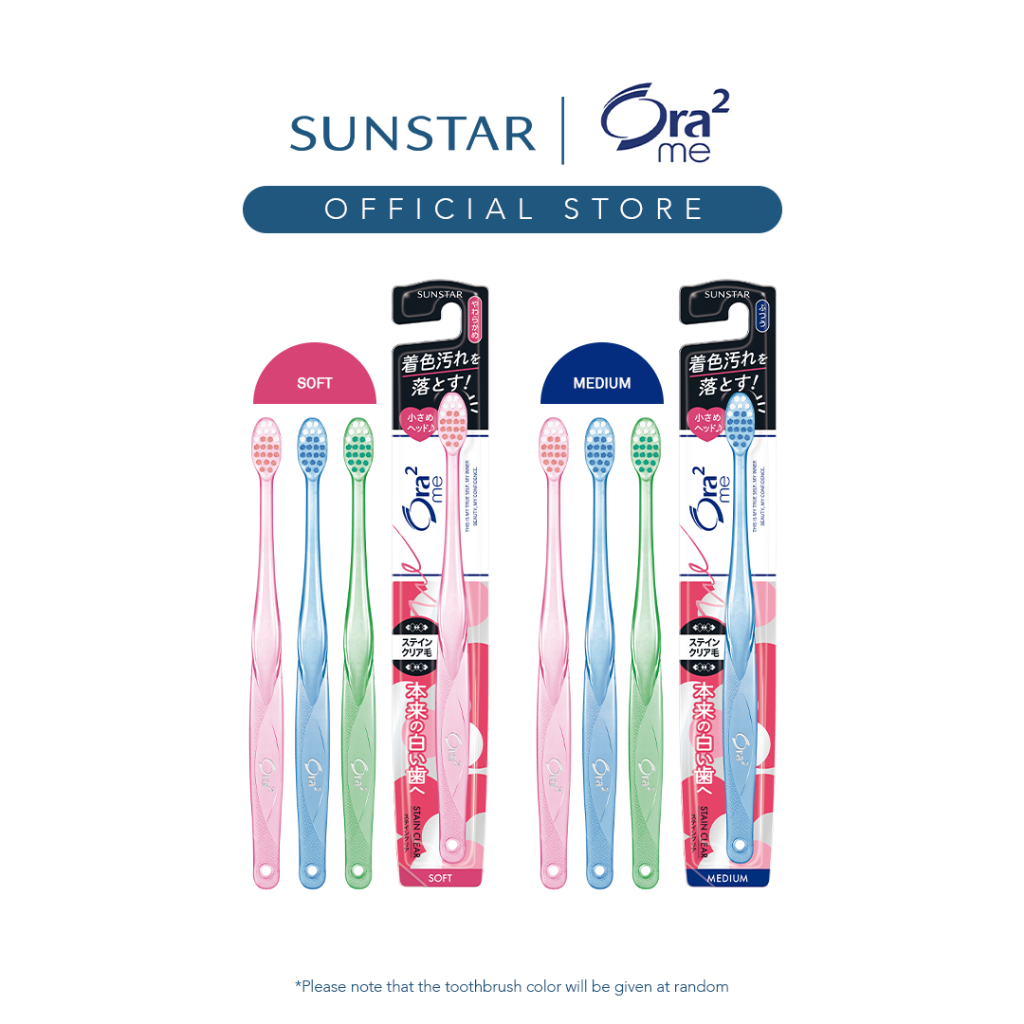 Ora2 me Stain Clear Toothbrush - Soft/Medium | Shopee Malaysia