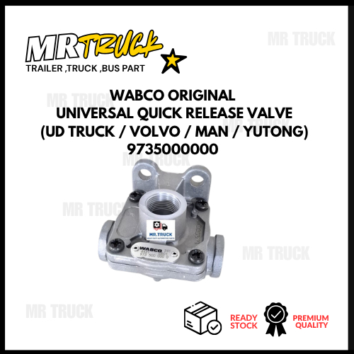 WABCO ORIGINAL UNIVERSAL QUICK RELEASE VALVE (UD TRUCK / VOLVO / MAN ...