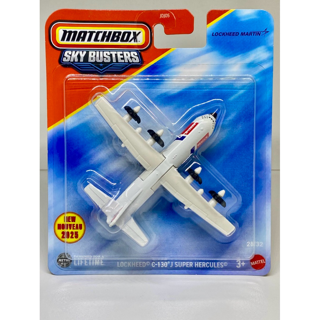 Matchbox LOCKHEED Martin C130J SUPER HERCULES Sky Busters Military ...