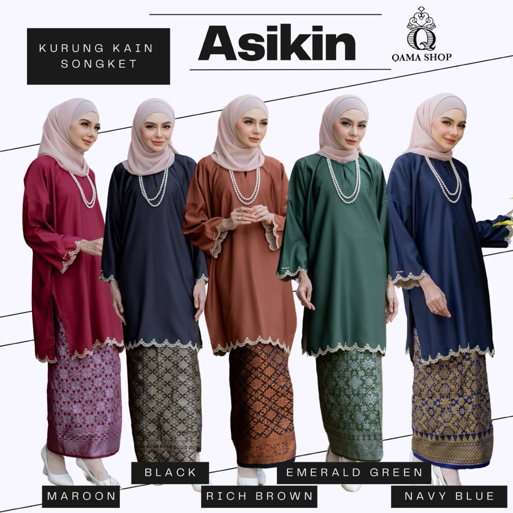 NEW | KURUNG ASIKIN | SET SONGKET IKAT | CLASSIC & BEGGY STYLE | Shopee ...