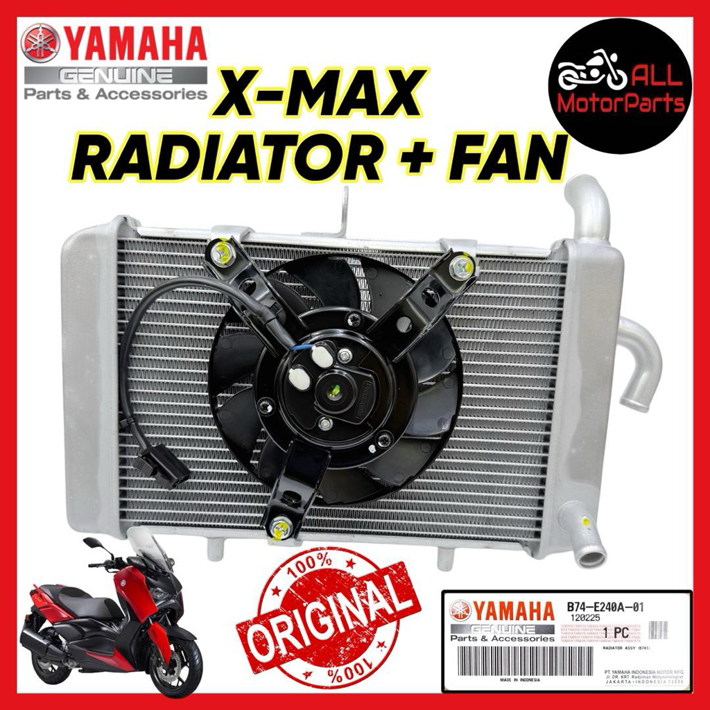 [100% ORI] XMAX XMAX250 RADIATOR COMPLETE SET WITH FAN BLOWER B74-E240A ...