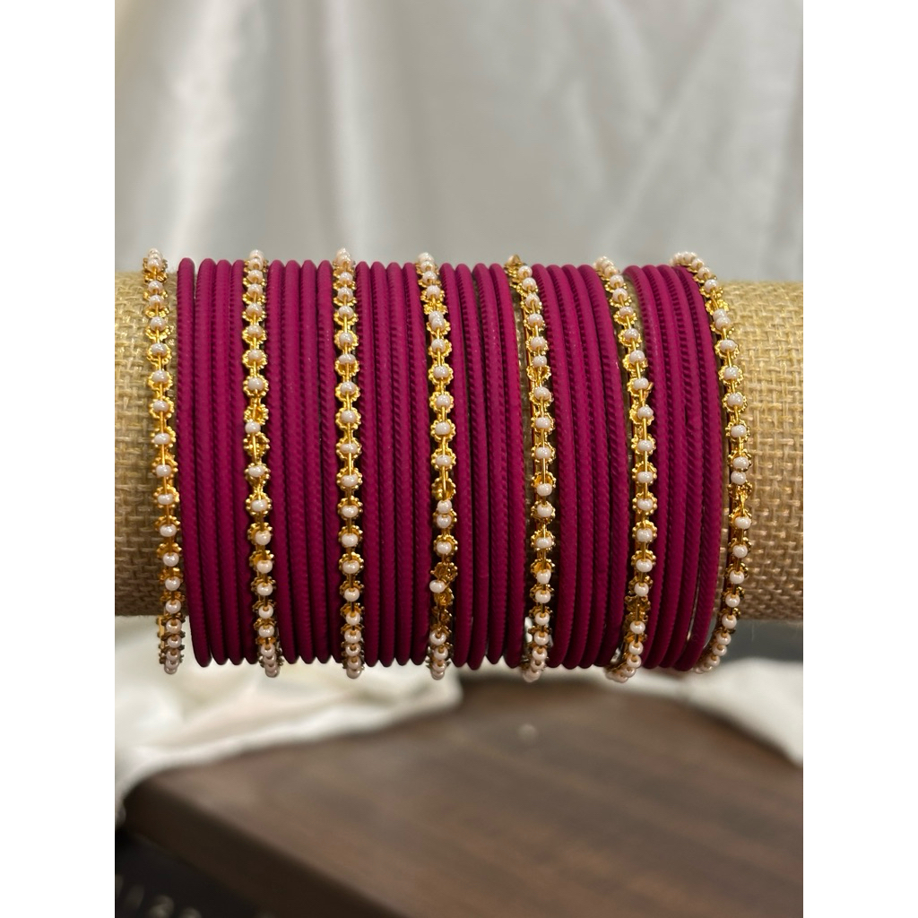 Bangle Indian Rani Pink Saree | Shopee Malaysia