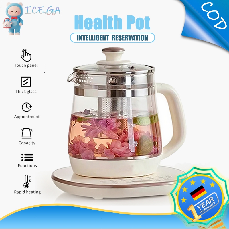 1.8L Health Pot Kettle 28 Functions Multifunction Food Grade Glass Jug ...
