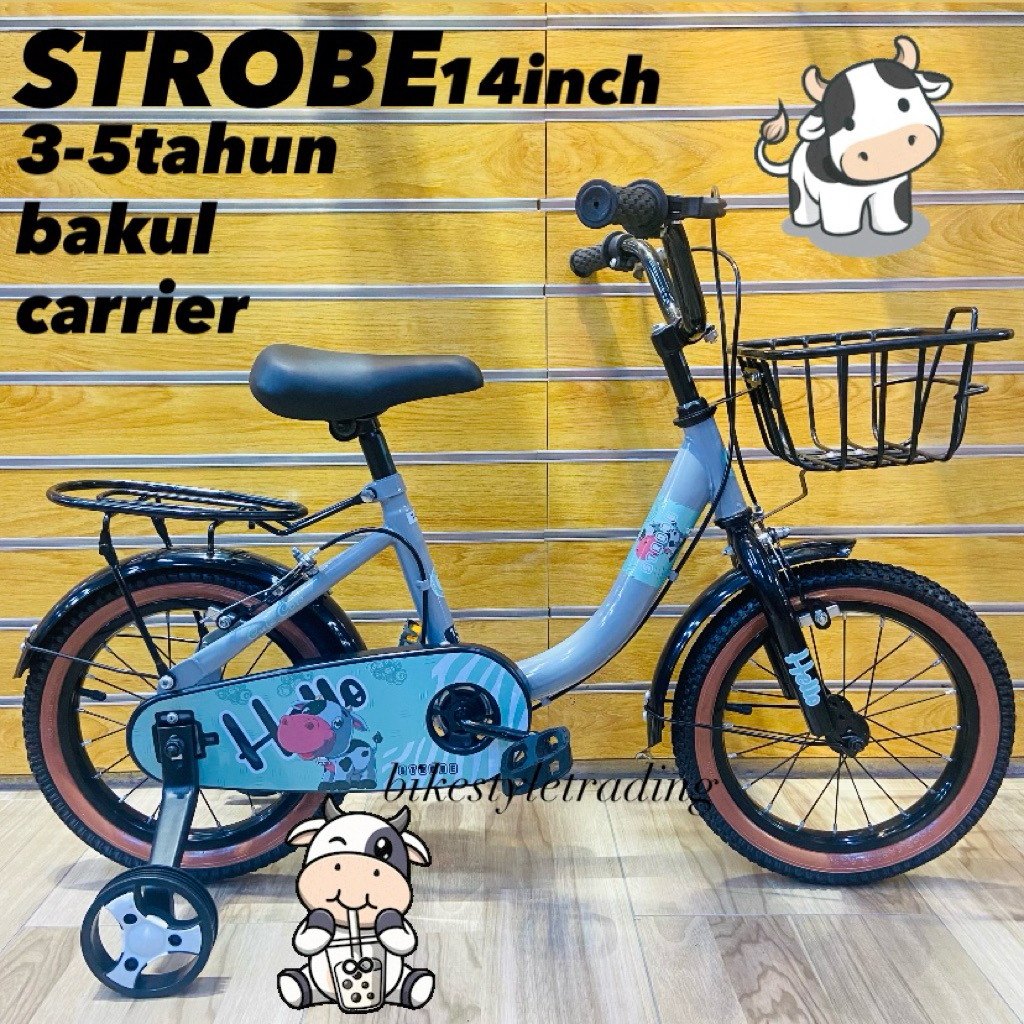 BASIKAL BUDAK basikal 14” inch Basikal perempuan Basikal