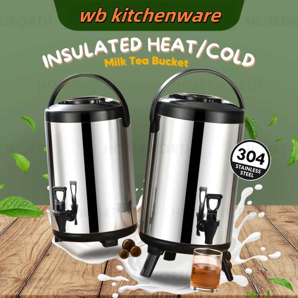 🔥Lowest Price🔥 6L 8L 10L 12L Stainless Steel Milk Tea Bucket Hot and ...