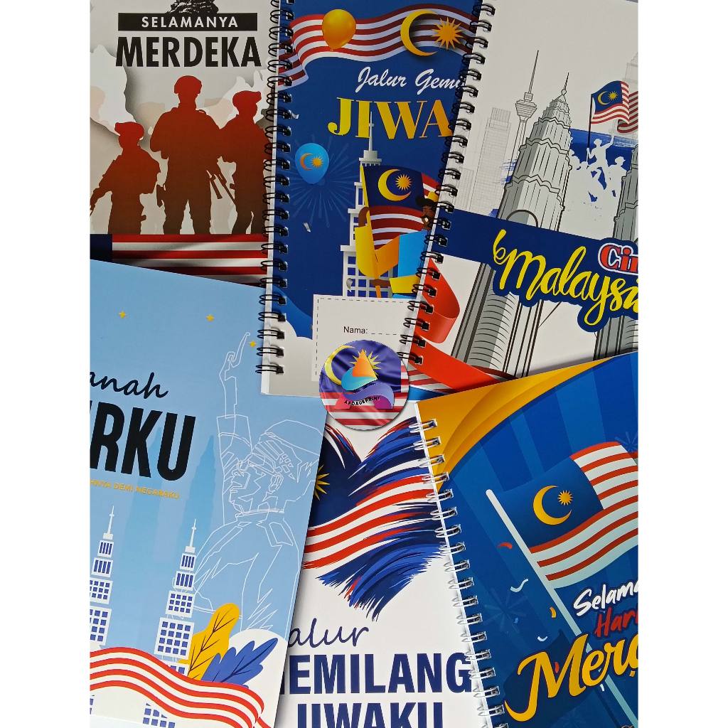Notebook Patriotik Merdeka A5 Buku Nota Garis Wire O | Shopee Malaysia