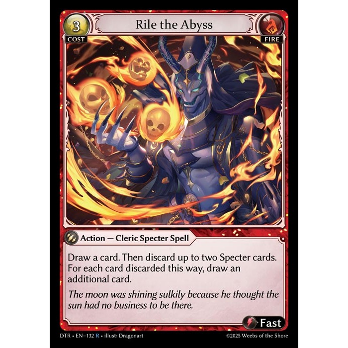 DTR • Rare Fire Single Distorted Reflections Grand Archive TCG GA