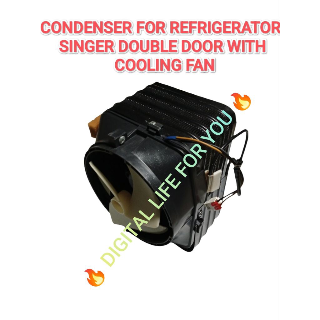 ORIGINAL CONDENSER FOR REFRIGERATOR SINGER DOUBLE DOOR WITH COOLING FAN ...