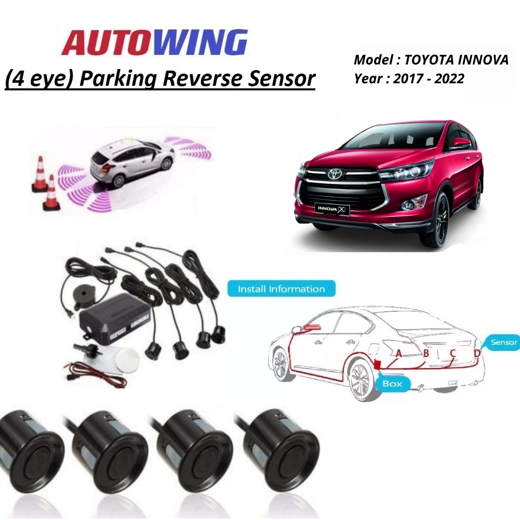 Toyota Innova Car 4 Eye Parking Reverse Sensor Distance Detection ...