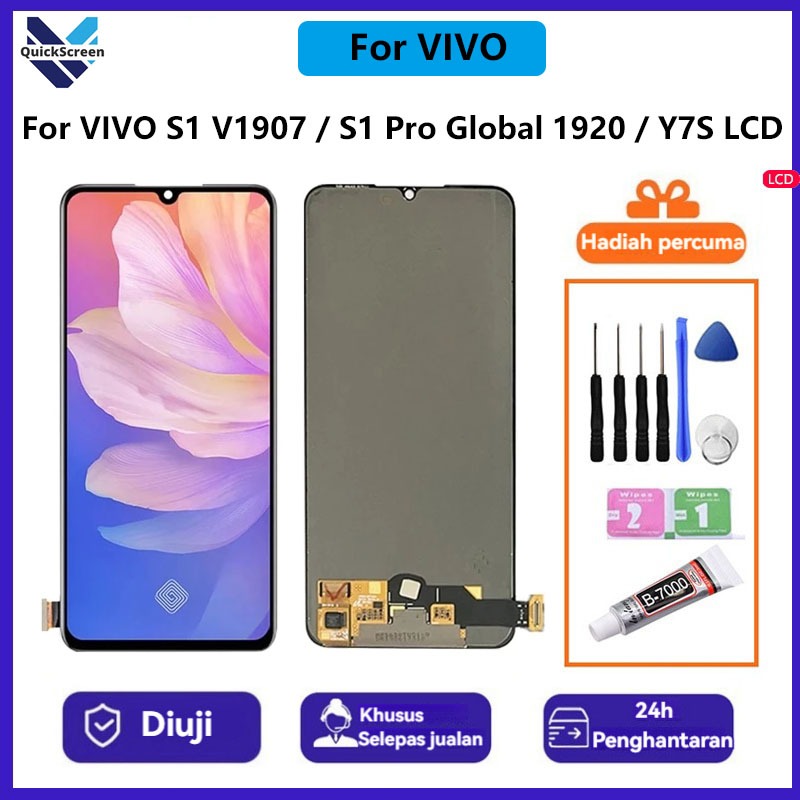 Kit Display LCD OLED + Touch Screen Digitizer Per Vivo S1 (Modelli 1907, V1907, V1913A) - Nero