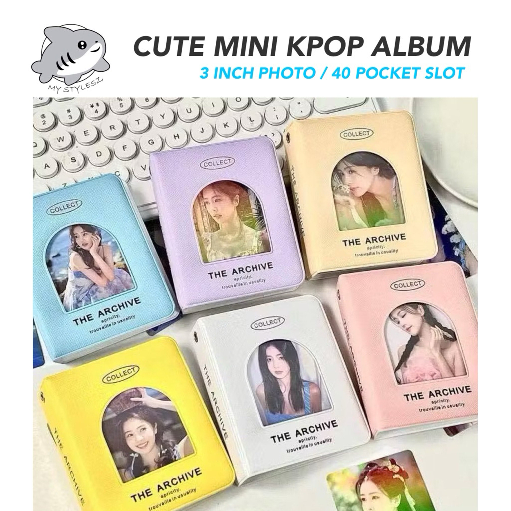 [MY STYLESZ]3 inch Mini Kpop Album Cute Name Card Book Card Binder ...