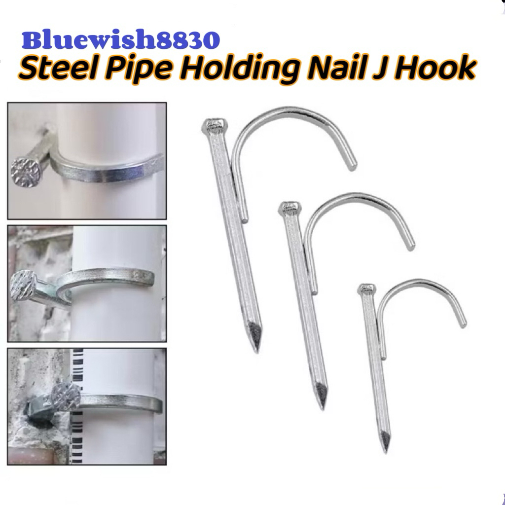 3/8” 1/2” 3/4”Cement Steel Nail Water Pipe Hanging Load Fixed Type Hook ...