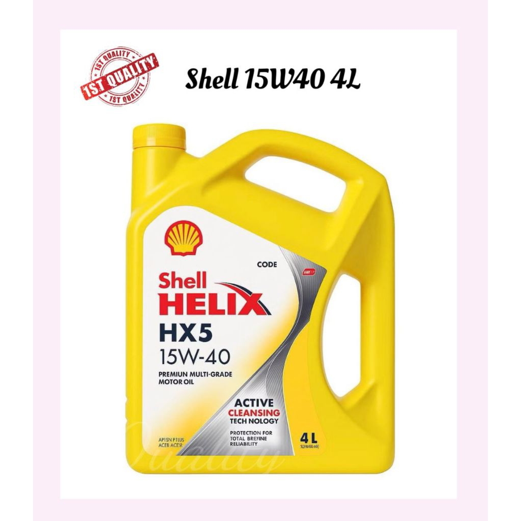 Shell Helix HX5 15W-40 Mineral Engine Oil (4L) Hong Kong For Proton ...