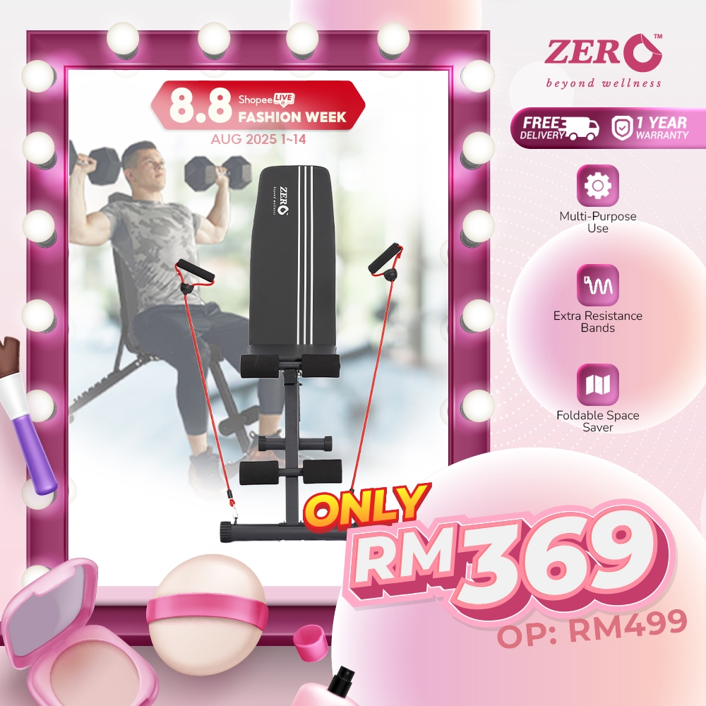 Zero Healthcare GYM WEIGHT BENCH X in house Bench for Strength Training ...