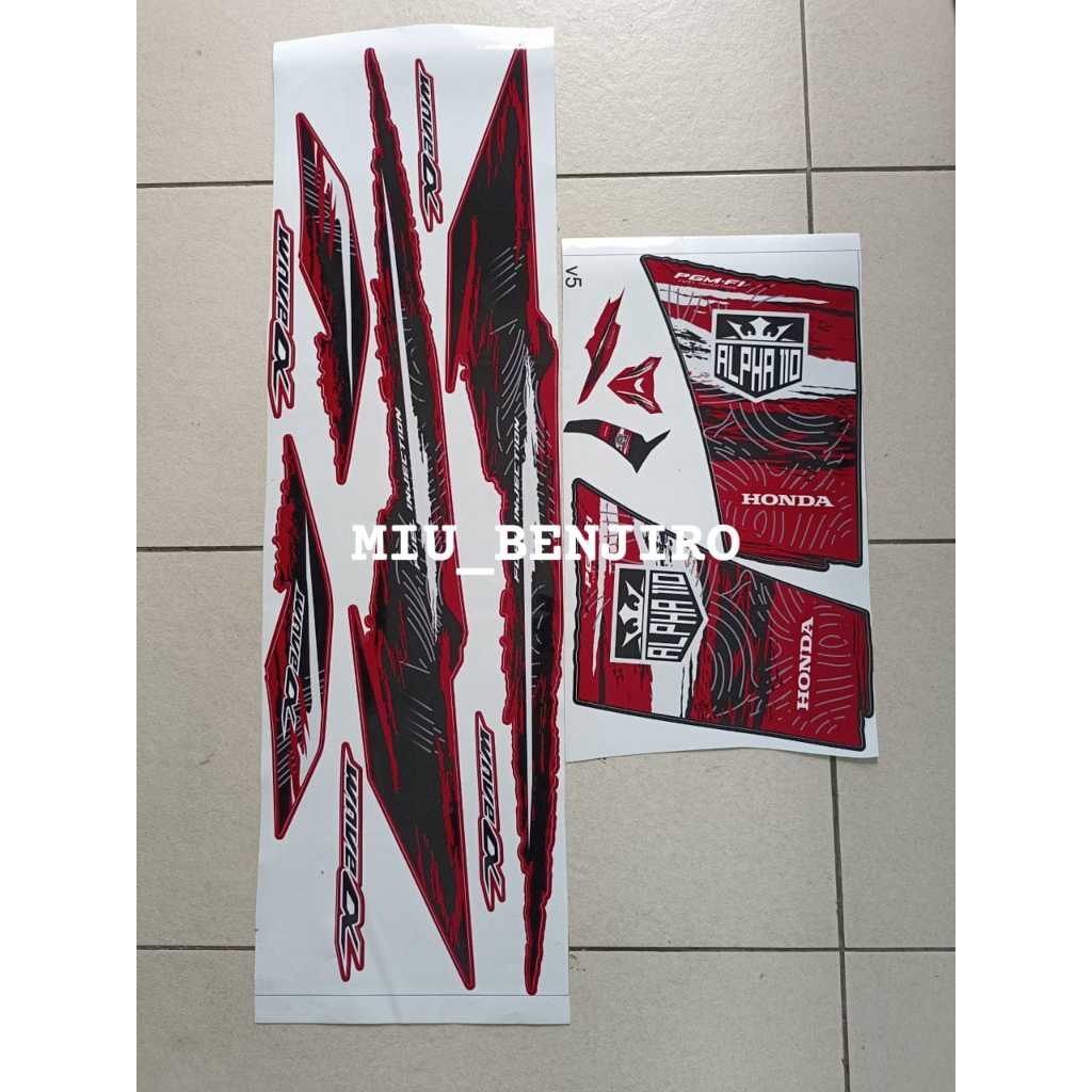STRIPE WAVE ALPHA V5 STICKER WAVE ALPHA V5 | Shopee Malaysia