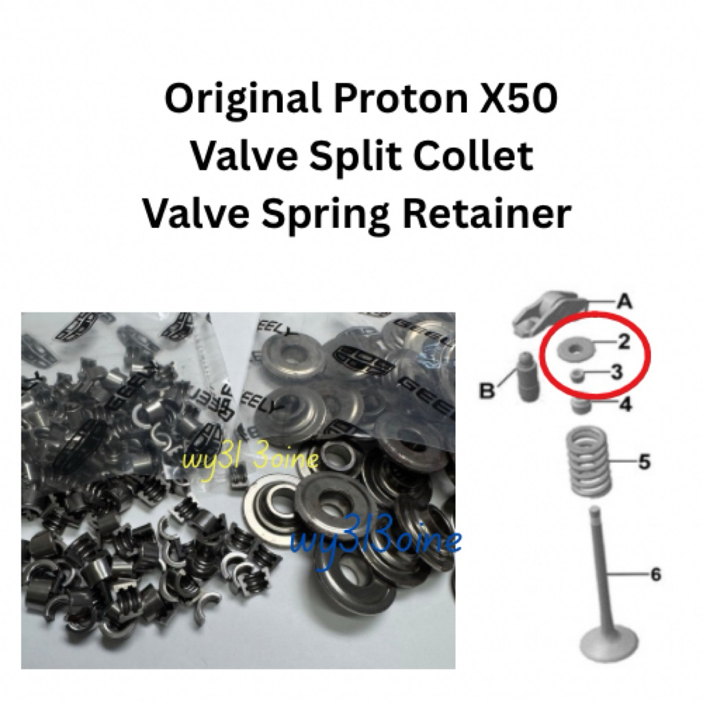 Original Proton X50 Valve Split Collet Valve Spring Retainer | Shopee ...