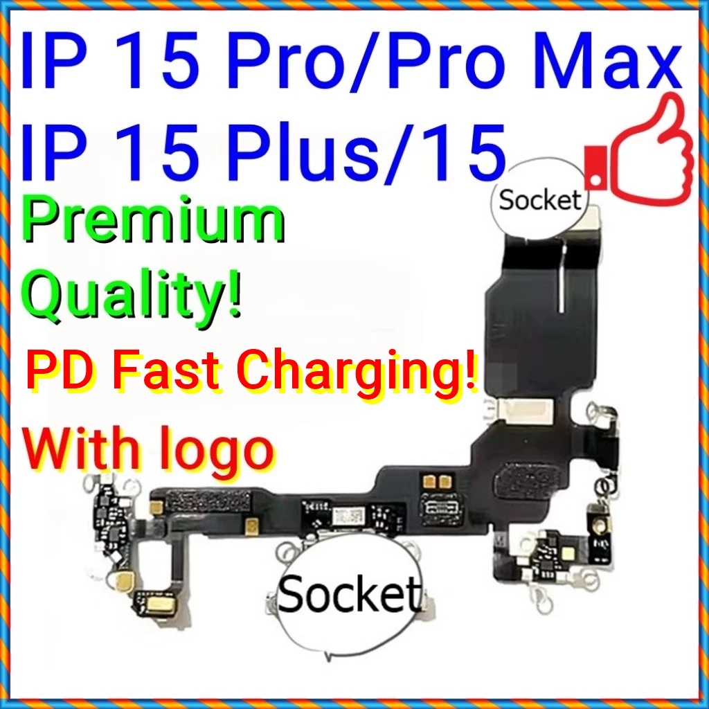 (5 Color) (27W Fast Charge) NEW ORI Charging Port Board MIC Flex Ribbon ...