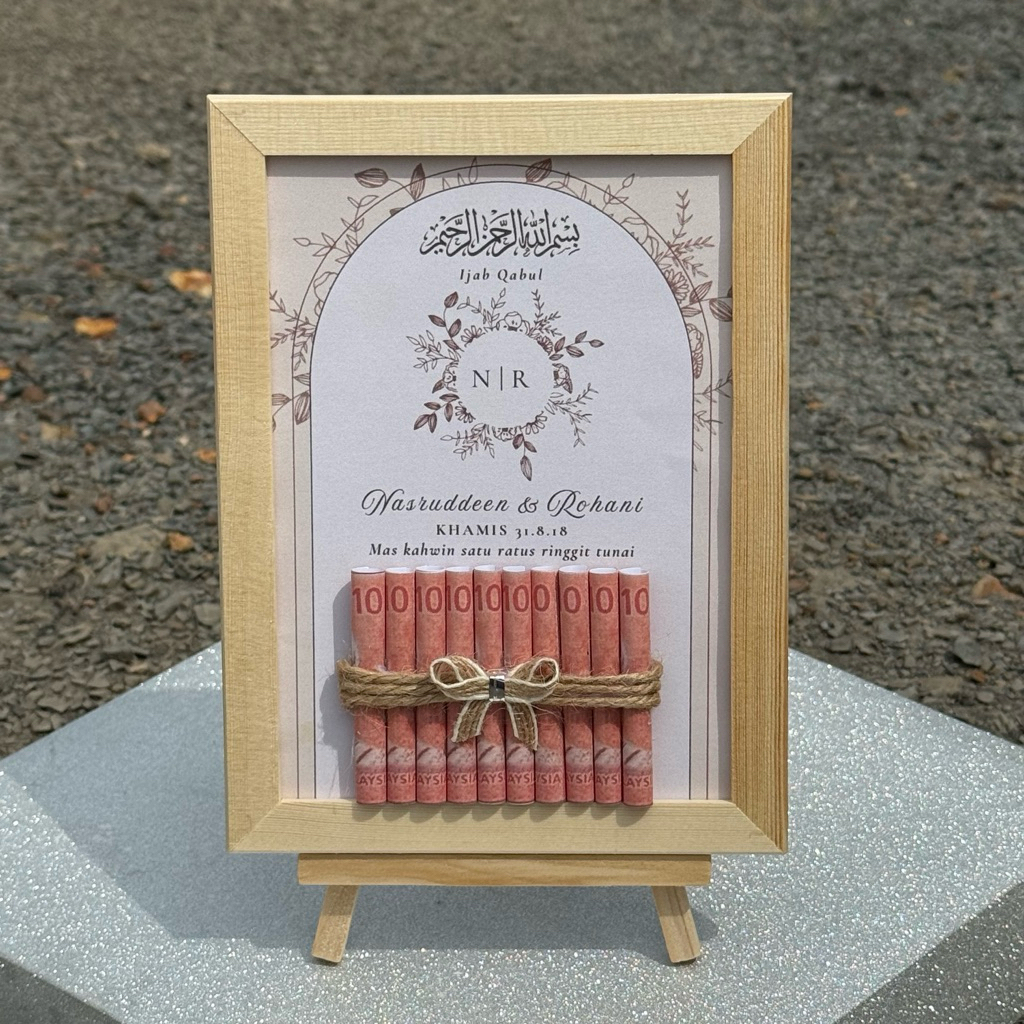 frame kayu siap stand FRAME MAS KAHWIN | FRAME HANTARAN | FRAME MAS ...