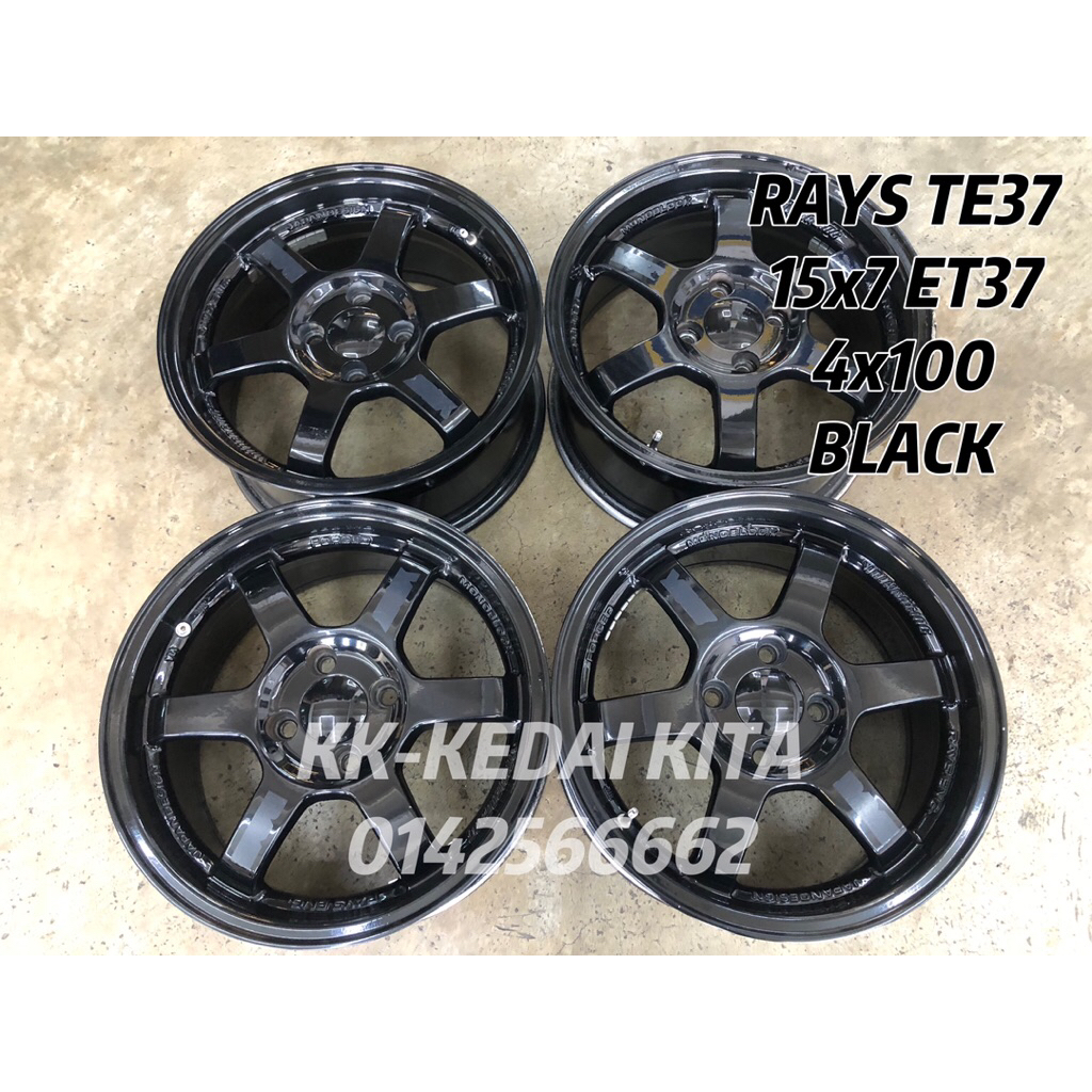 USED RIM RAYS TE37 15 INCHI | Shopee Malaysia
