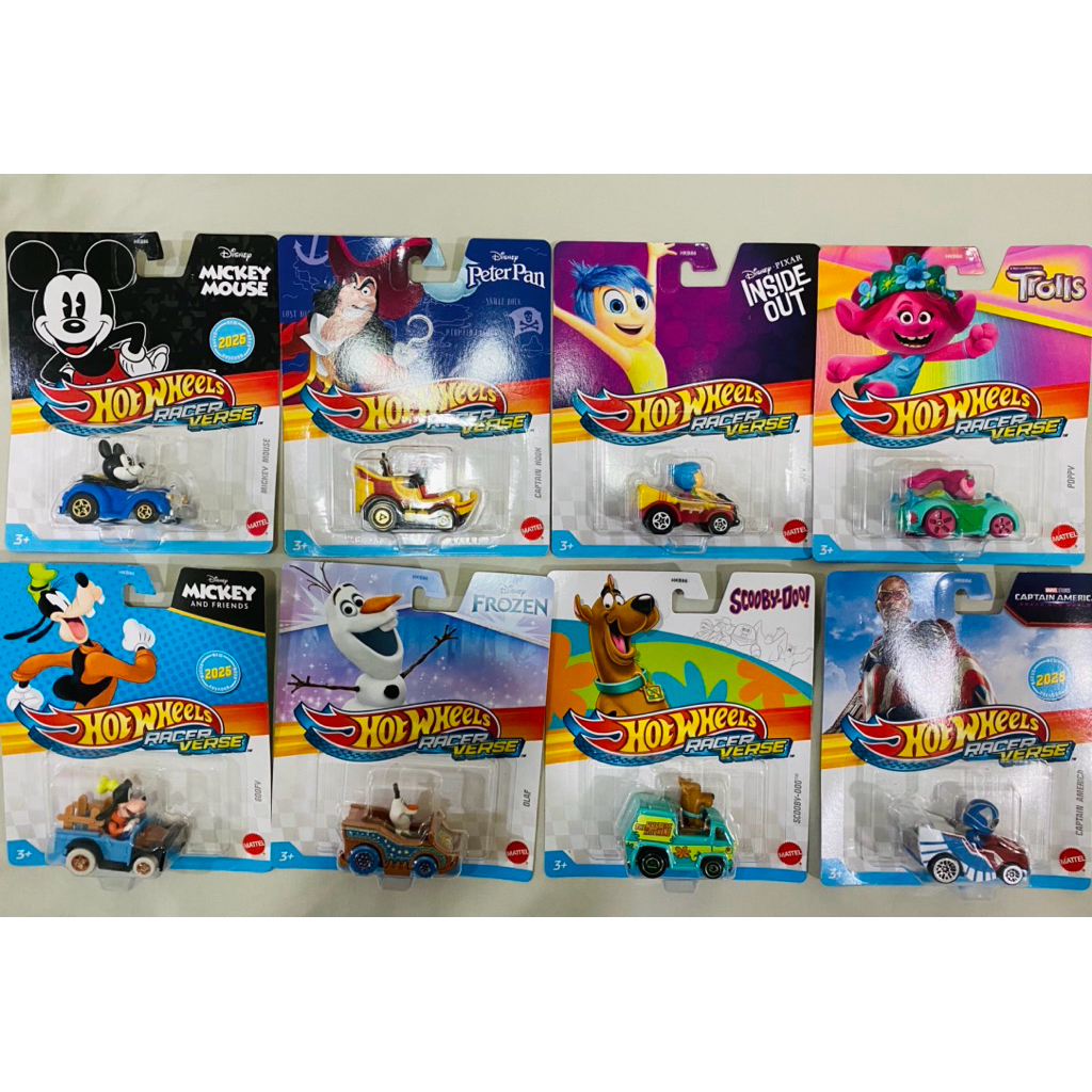 🔥🛞Hot Wheels Racer Verse Collections (Scooby | Mickey | Goofy | Peter ...