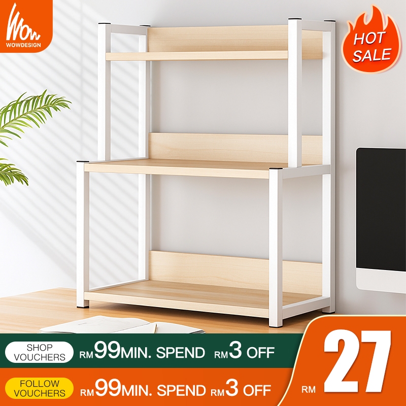 Book Rack Desk Organizer Rak Buku Office Table Rack Book Shelf Study ...
