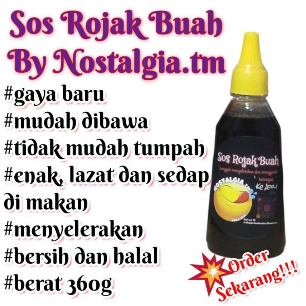 Sauce/ Sos Rojak Buah Serbaguna by NOSTALGIA (360g) | Shopee Malaysia