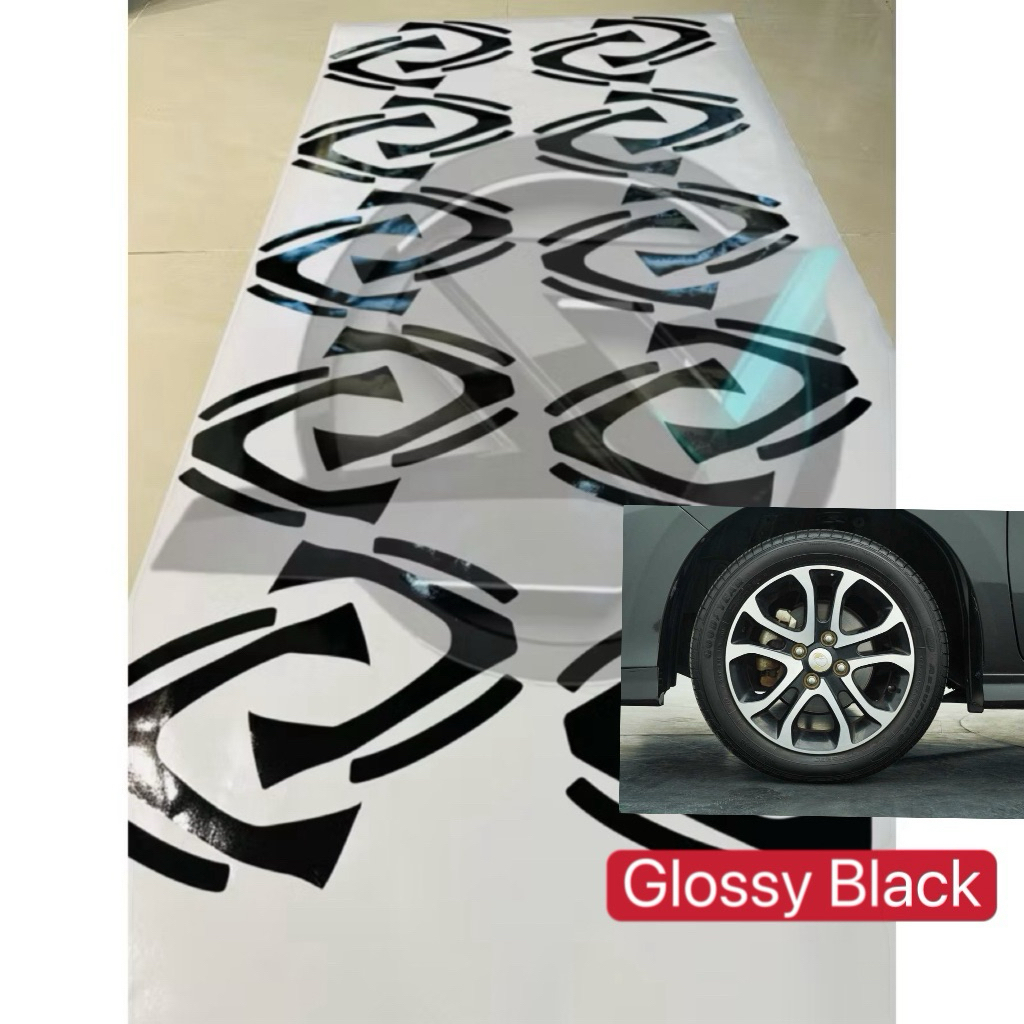 (Ready Stock) S951# Rim Sticker MYVI Gen3 Vinyl Decal Sticker ( Glossy ...
