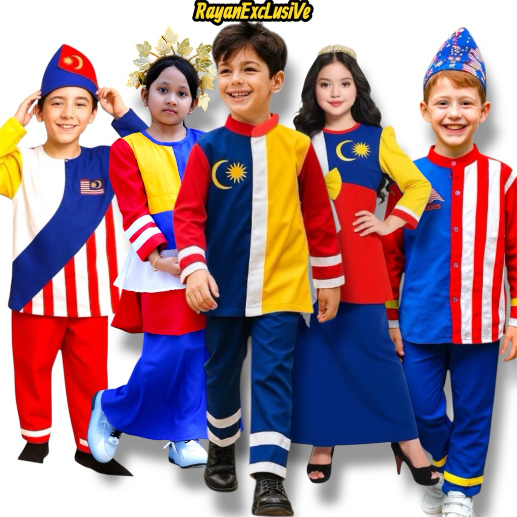 Baju Merdeka Exclusive Quality kaine Premium soft Cono-Creap size-2yr ...