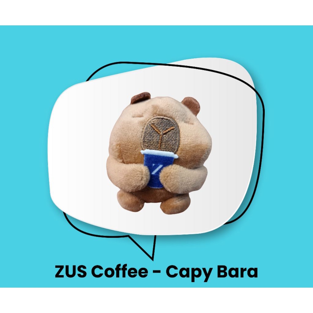 ZUS Coffee - Capybara Plushie Pin Limited Edition | Shopee Malaysia