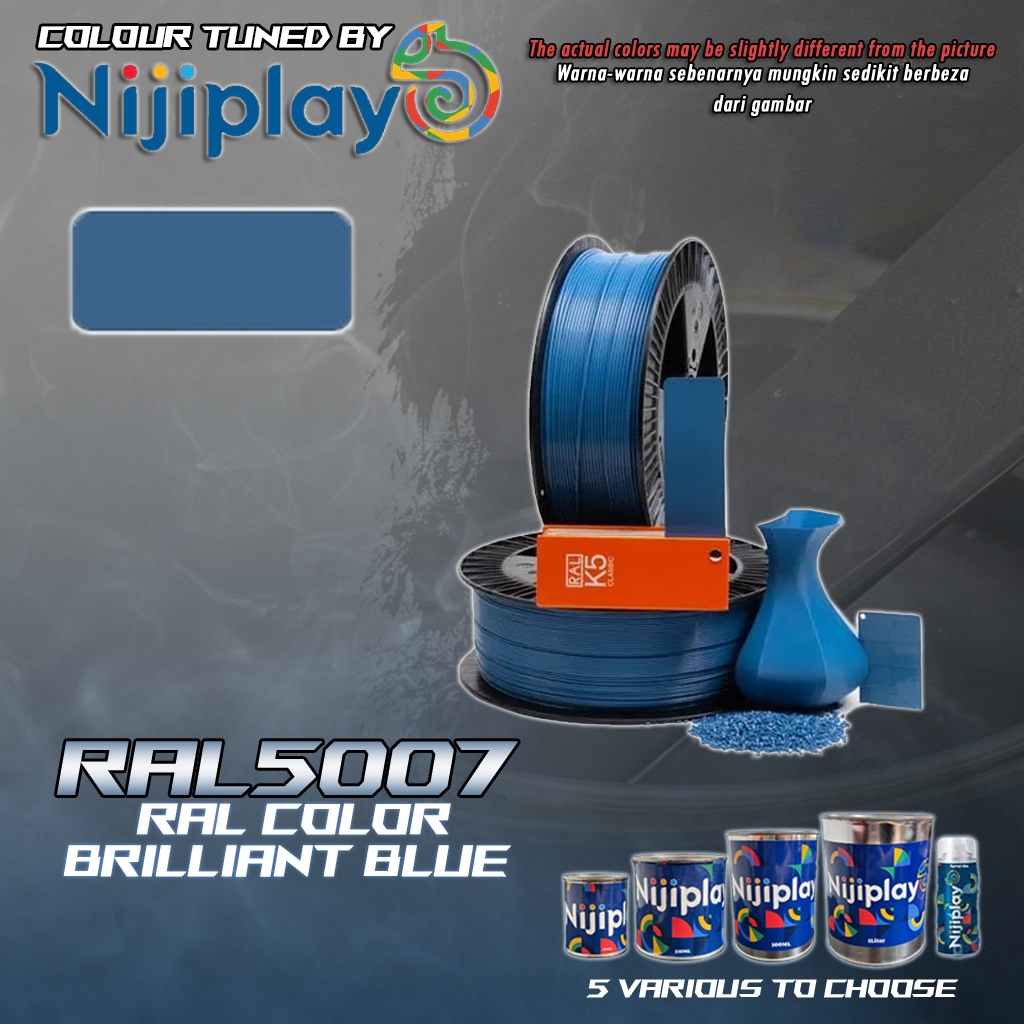 NIJIPLAY RAL 5007 BRILLIANT BLUE RAL COLOUR PAINT SPRAY TIN | Shopee ...