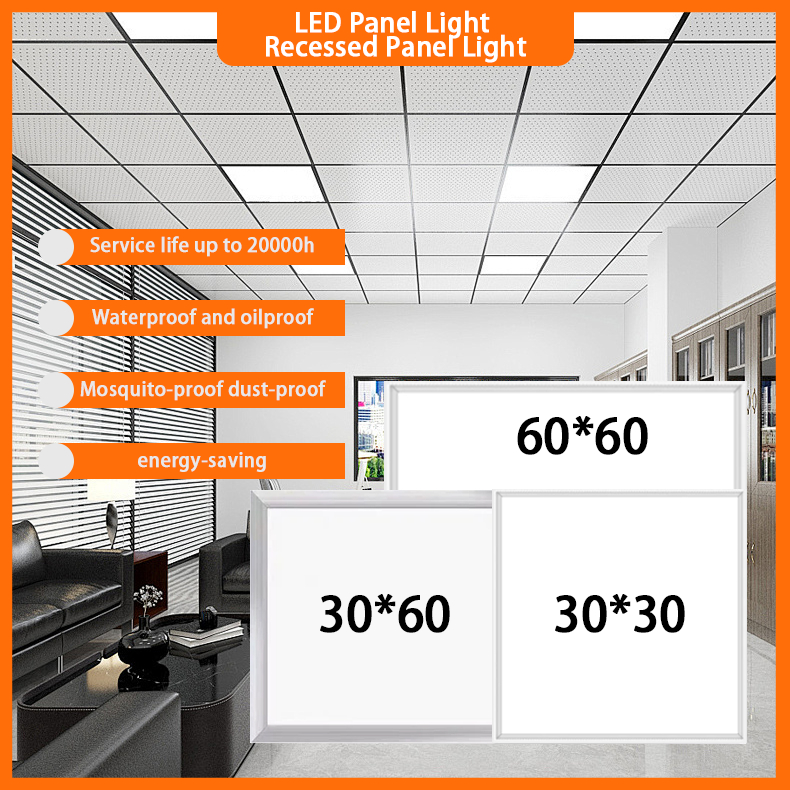 LED Panel Lights 30x30cm/30x60cm/60x60cm Sizes Ultra Bright & Energy ...