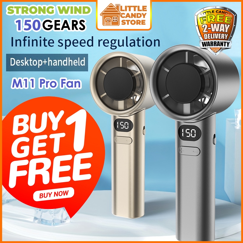 (Buy 1 Free 1) Handheld Fan USB Rechargeable Mini Fan Portable 199 ...