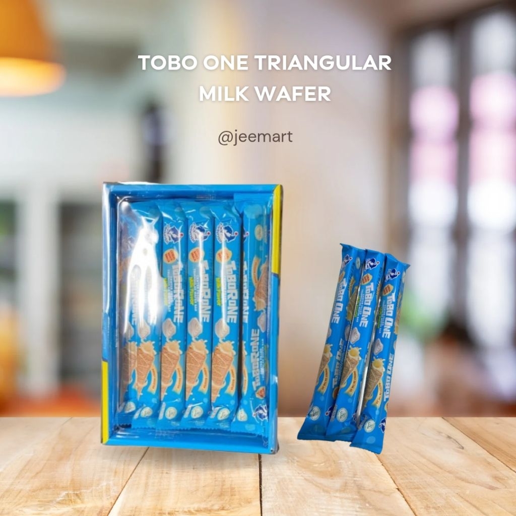 TOBO ONE CENTER FILLED TRIANGULAR WAFER MILK FLAVOUR (12GM X 30PCS ...