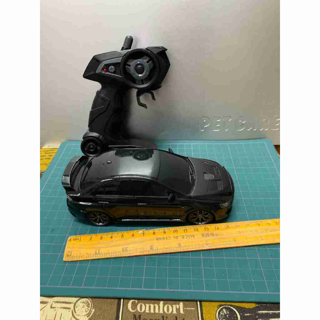 RC Remote Control car BLACK Mitsubishi Lancer Evolution scale 1/32 ...