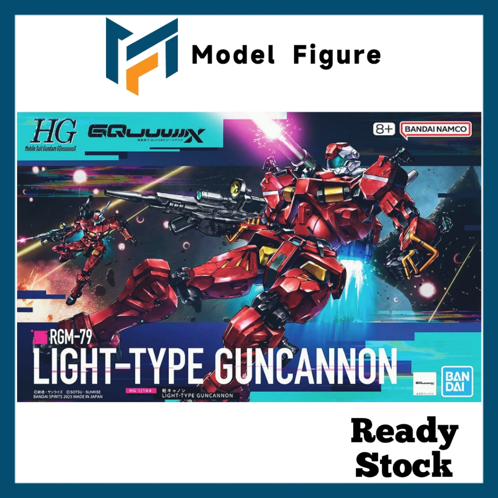 Bandai 万代 - HG 1/144 GQuuuuuux Gundam Light-Type Guncannon | Shopee ...