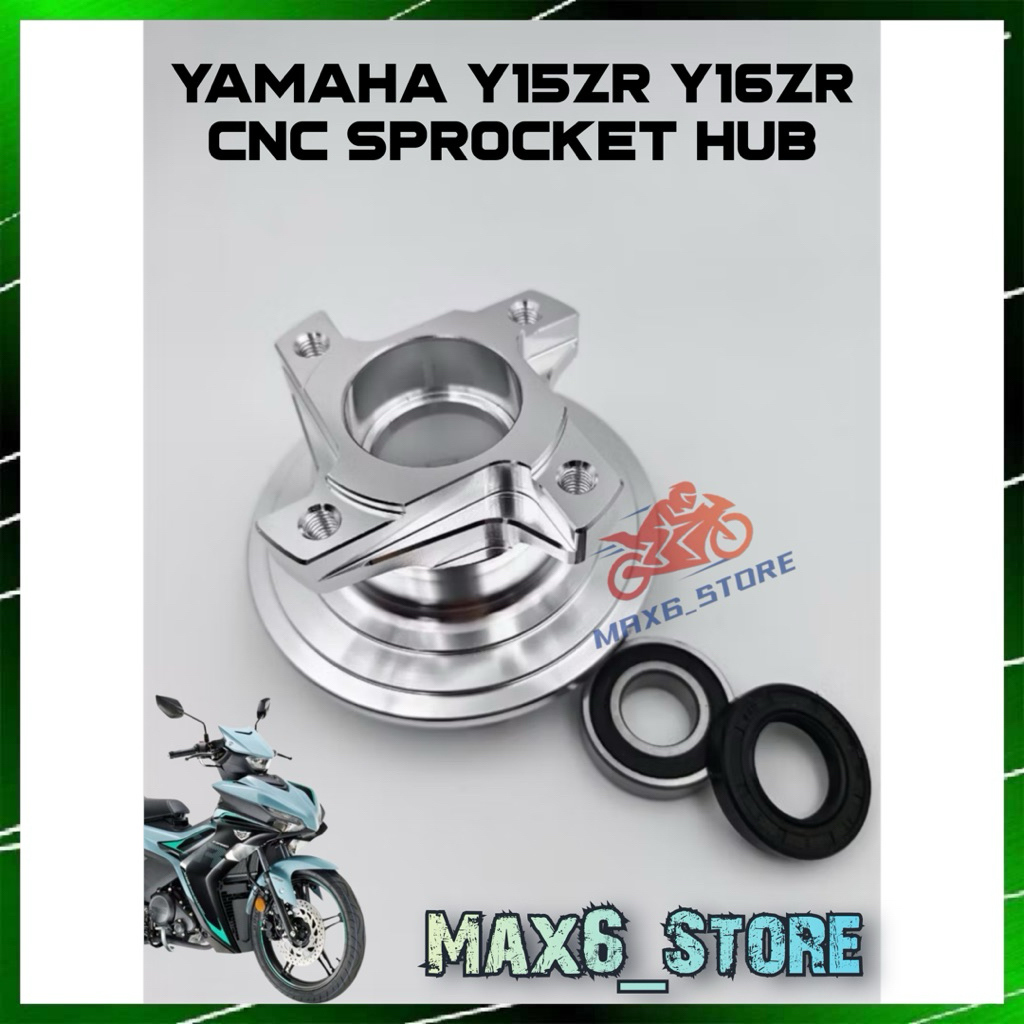 YAMAHA Y15ZR Y16ZR LC135 5S CNC ALLOY SPROCKET HUB COMP INCLUDE BEARING ...