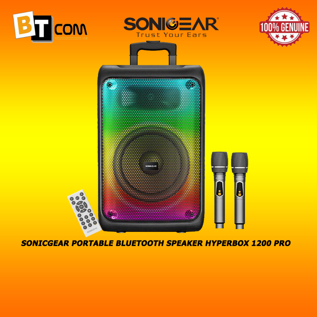 SONICGEAR PORTABLE BLUETOOTH SPEAKER HYPERBOX 1200 PRO | Shopee Malaysia
