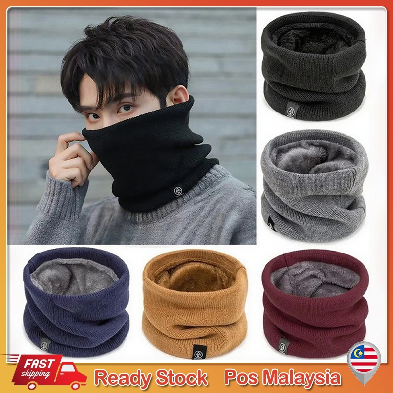 Fashion Soft Knitted Neck Warmer Sports Scarf Face Cover Winter Skating ...