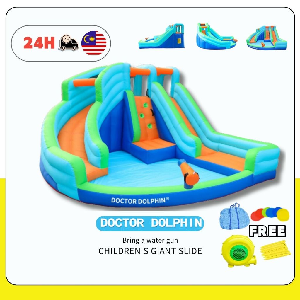 AirMyFunGelongsor kanakWater Slide Pool Giant Inflatable Castle Slide ...