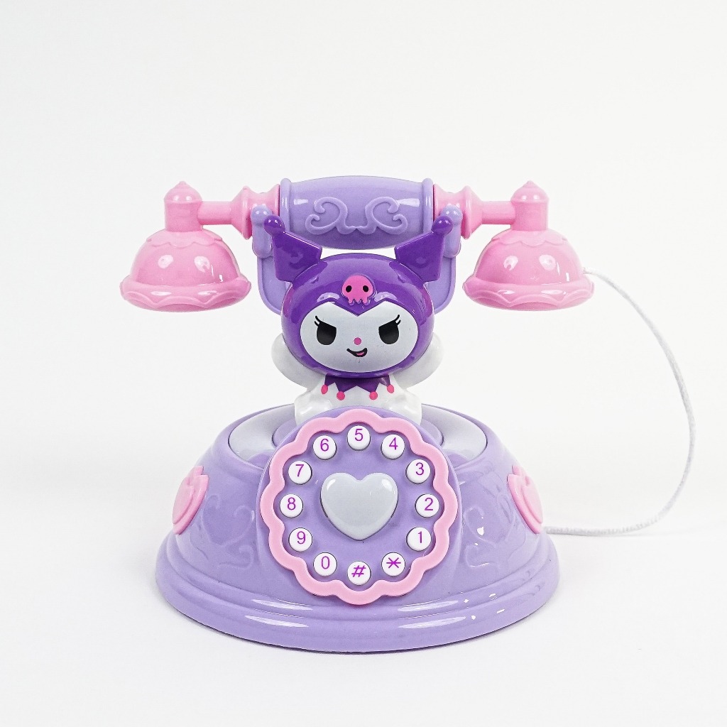 Classic Telephone Toys With Light And Songs Kuromi Phone Mainan Kanak ...