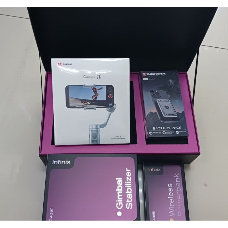 INFINIX ZERO40 CREATOR KIT🔥Gimbal Stabilizer🔥Wireless Powerbank🔥Ori ...