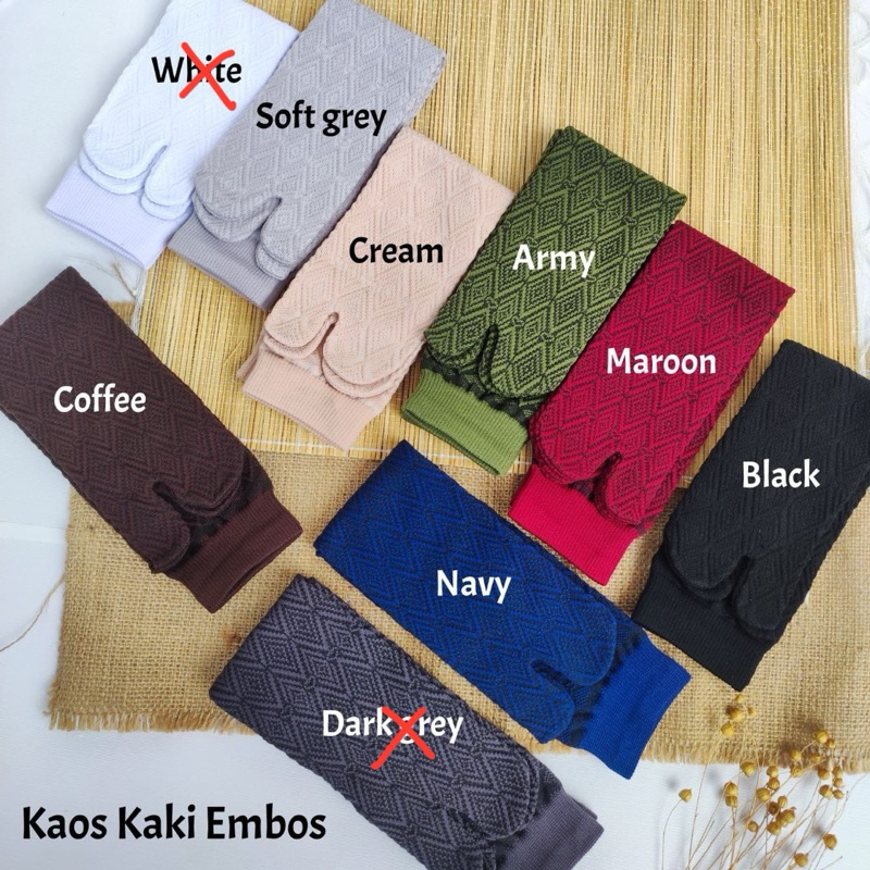 stokin muslimah corak timbul emboss umbroo socks | Shopee Malaysia