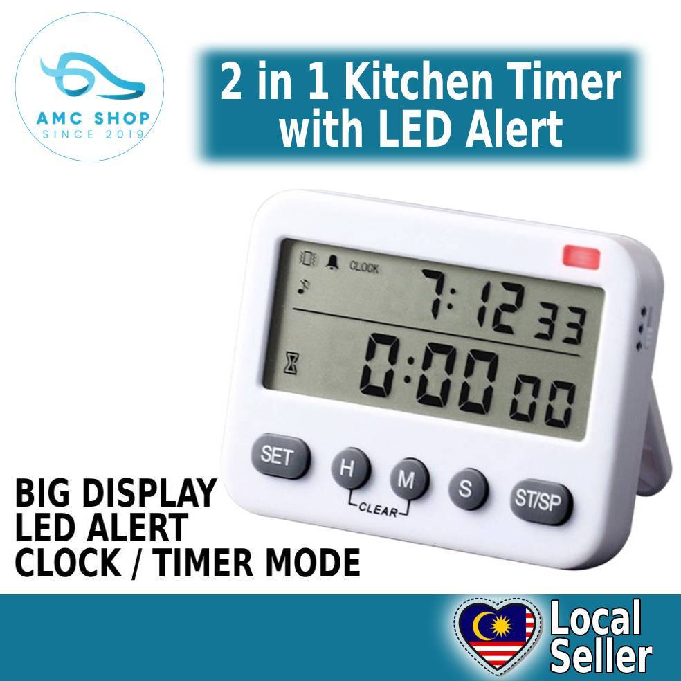 Digital Timer 99-Hour Countdown Reminder With Vibration Salon Timer ...