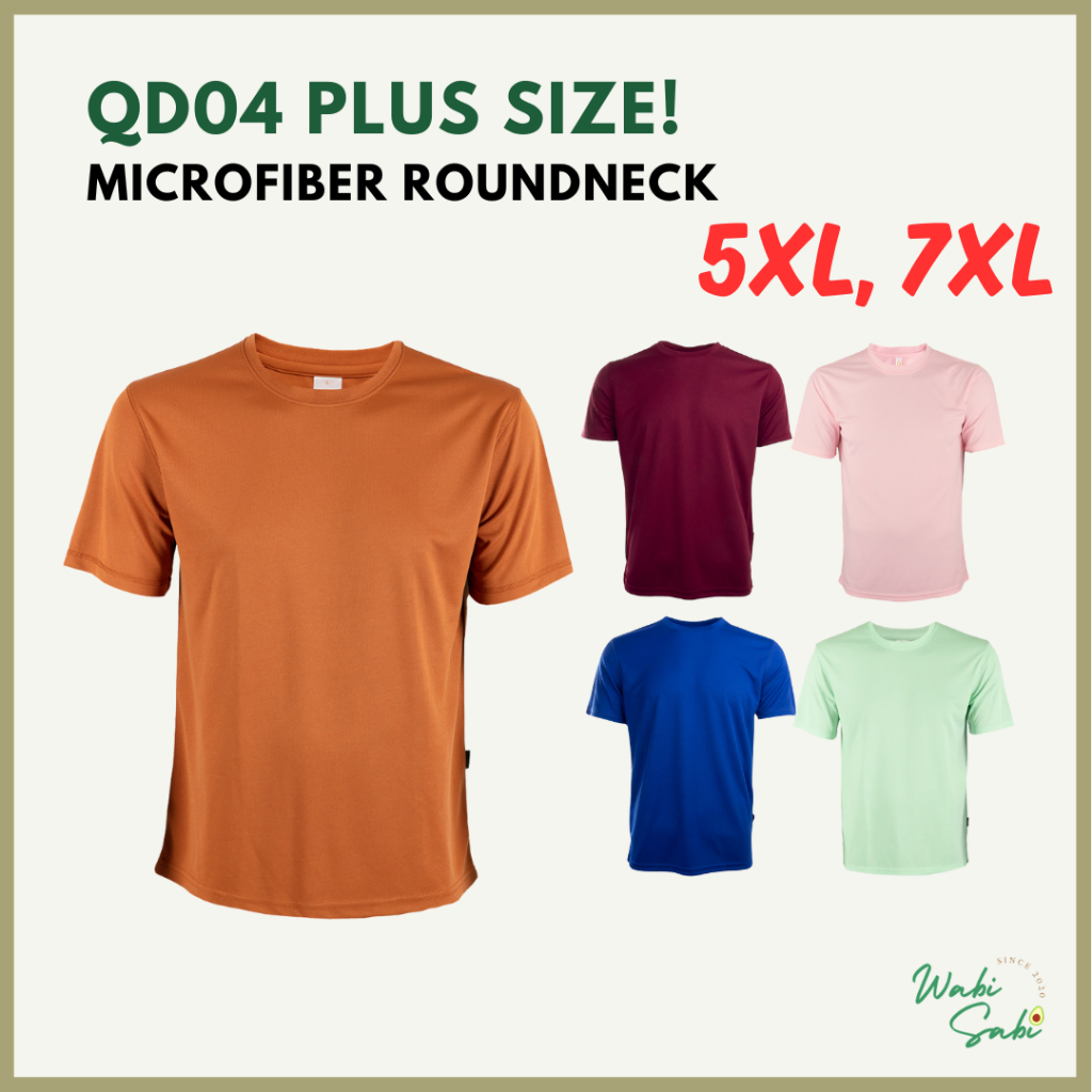 5XL 7XL BIG SIZE QD04 Brand Oren Sport Short Sleeve Microfiber