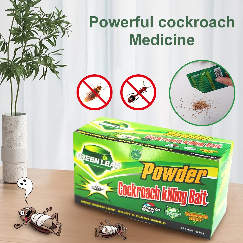 50 packs/box of cockroach bait Insect cockroach powder Pest control ...