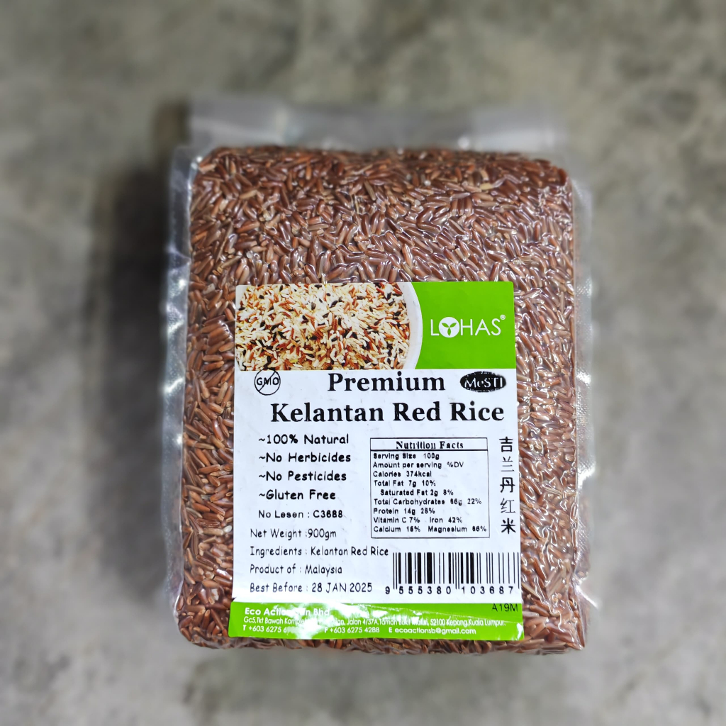 【Clearance】Lohas Premium Kelantan Red Rice - 900g (103687) (28-01-2025 ...