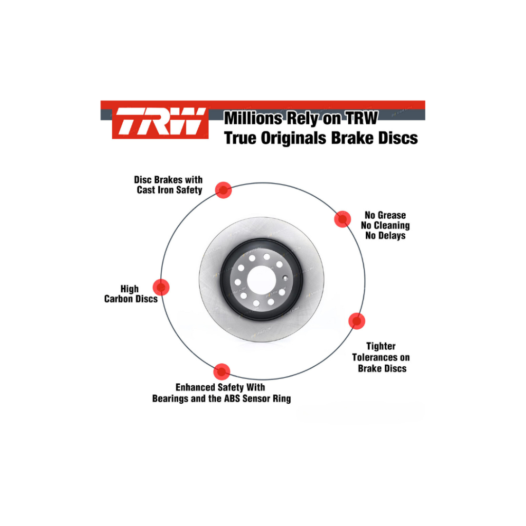 TRW DISC ROTOR : TOYOTA VIOS NCP42 FRONT DISC ROTOR (DF4163) | Shopee ...