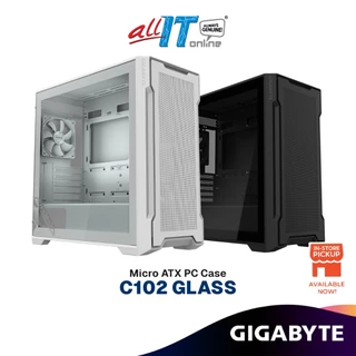 GIGABYTE C102 GLASS / C102 GLASS ICE Micro ATX (mATX) Gaming PC Case
