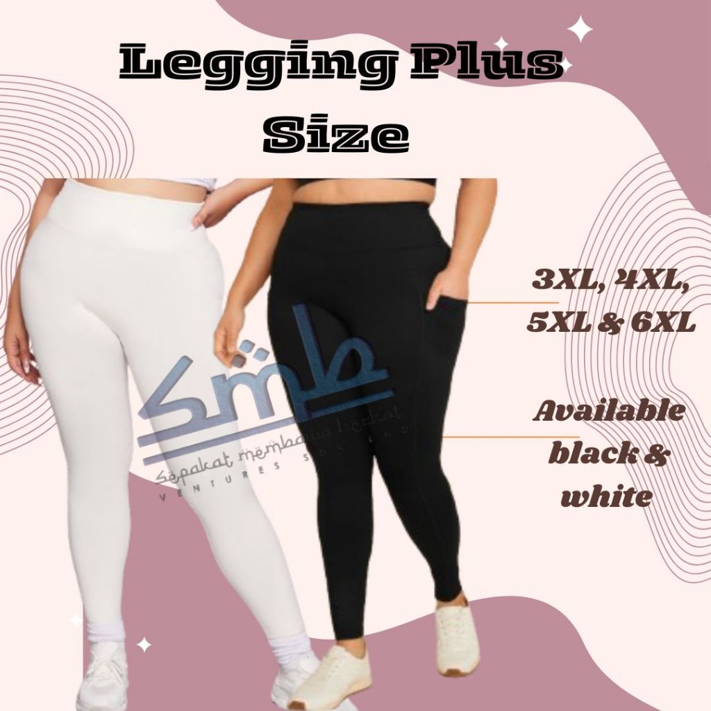 PLUS SIZE COMFY MATERIAL LEGGINGS PLUS SIZE LEGGING SIZE BESAR SELUAR DALAM PLUS SIZE Shopee Malaysia