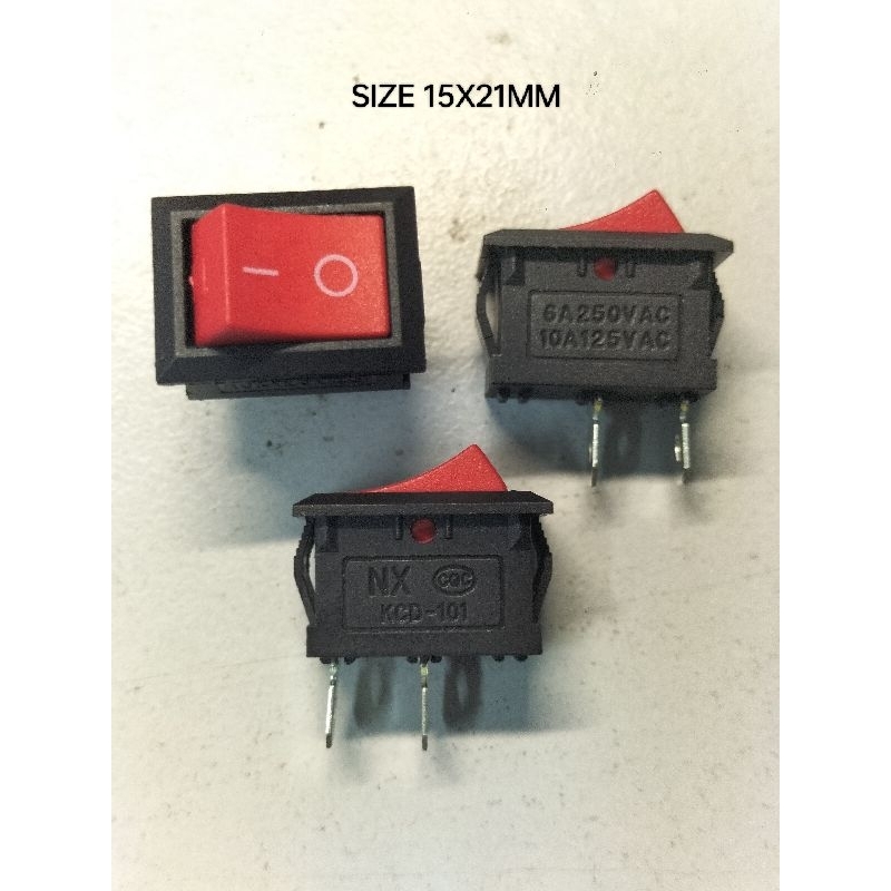 Mini Rocker Switch ON/OFF KCD11 6x6 12x12 14x9mm Tact Slide Switch DIP ...